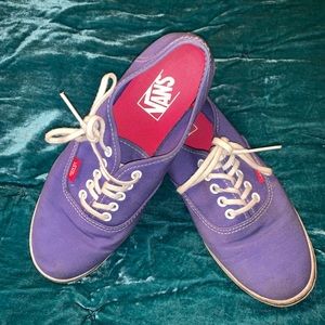 Vans authentic lo pro purple shoes